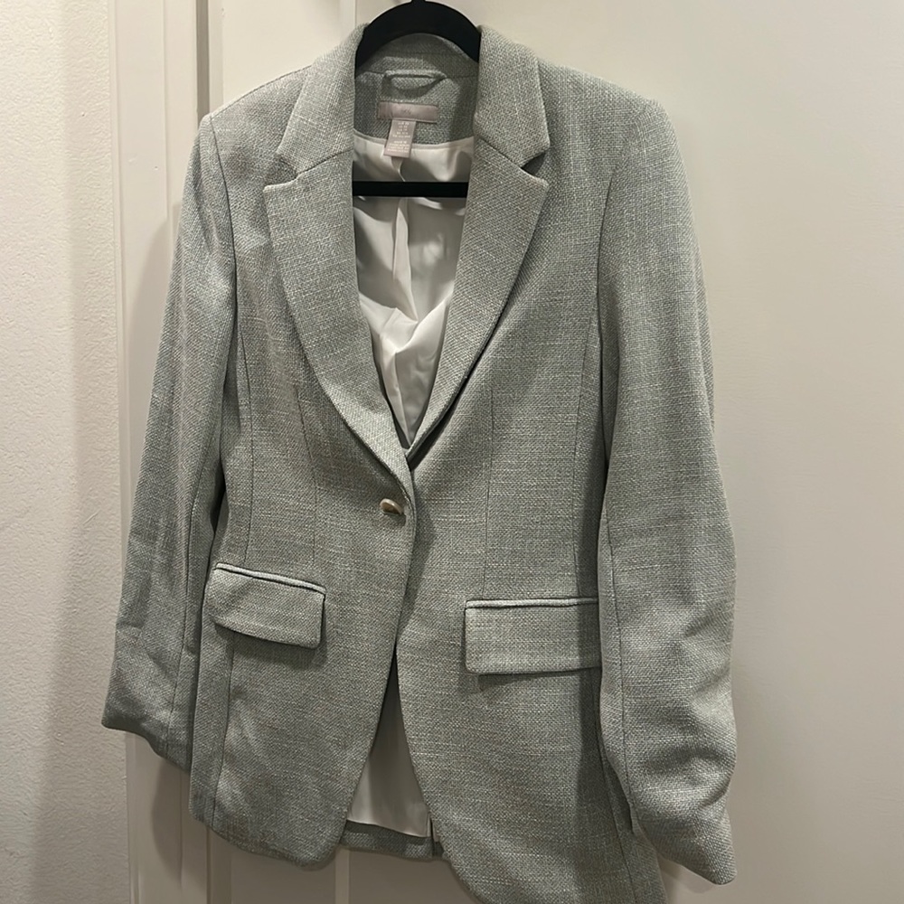 H&M Light Green Blazer Size XS